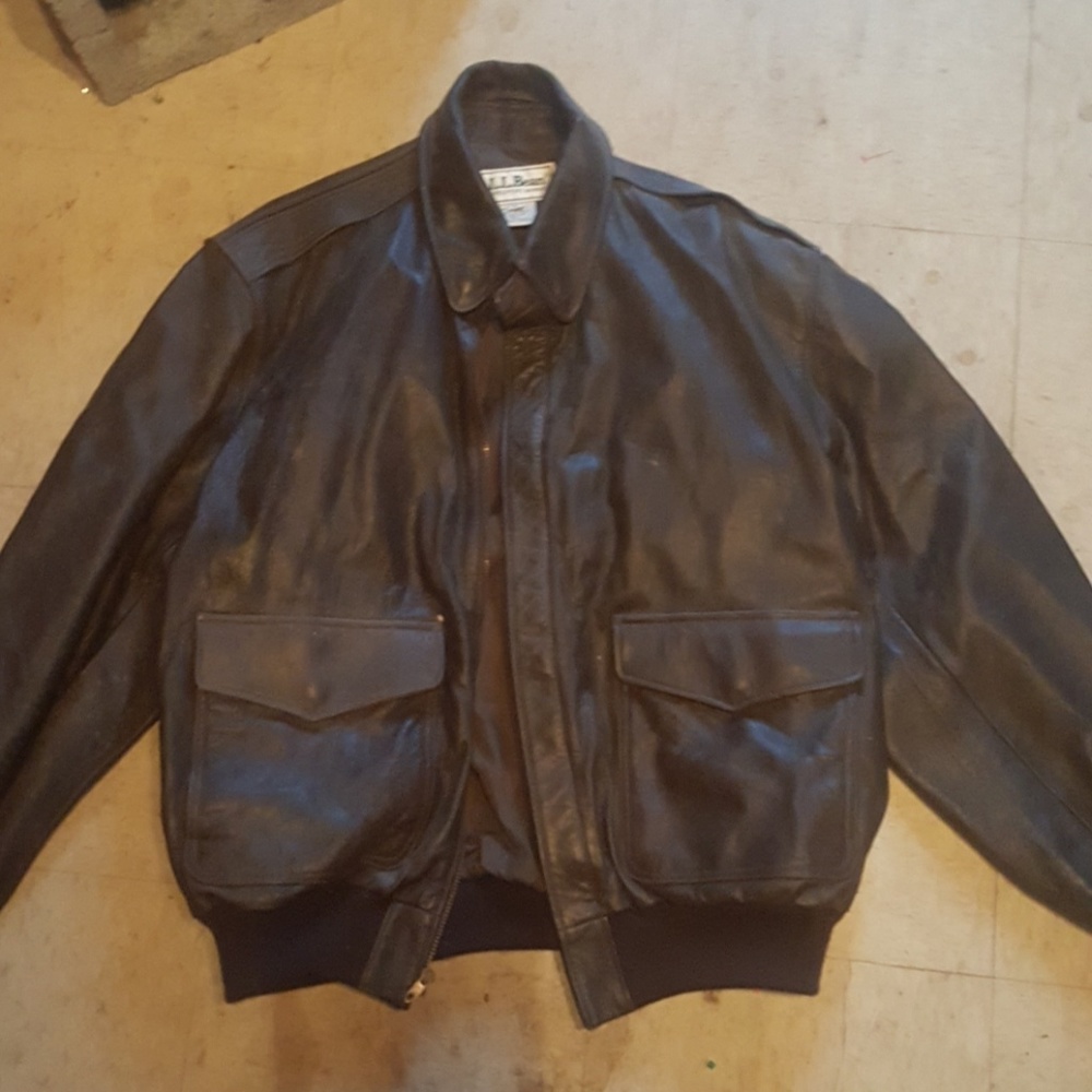 Vintage Style L.L Bean Leather Jacket